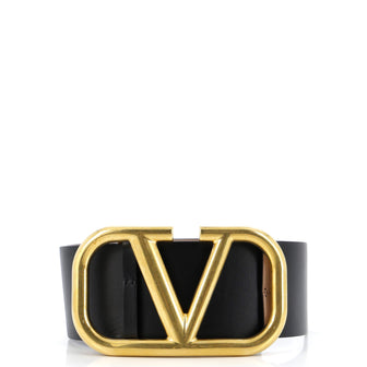 Valentino Garavani VLogo Belt Leather Extra Wide