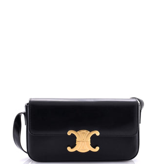 Celine Triomphe East-West Shoulder Bag Smooth Calfskin