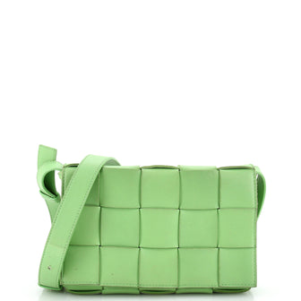 Bottega Veneta Cassette Crossbody Bag Maxi Intrecciato Leather Small