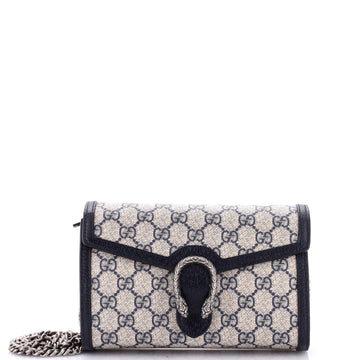 Gucci Dionysus Chain Wallet GG Coated Canvas Small
