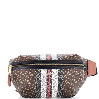 Burberry Bum Bag Monogram E-Canvas Medium