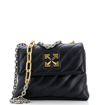 Off White Jackhammer Shoulder Bag Quilted Leather 19