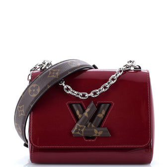 Louis Vuitton Twist Handbag Vernis with Monogram Canvas PM
