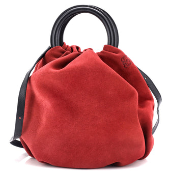 Loewe Bounce Bag Suede and Leather Small