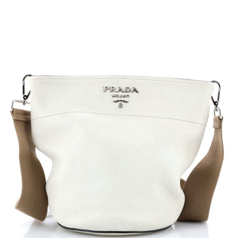 Prada Bucket Messenger Bag Vitello Daino Small