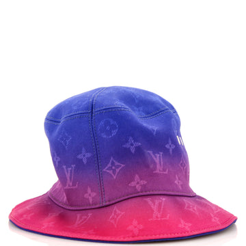 Louis Vuitton Bucket Hat Limited Edition Illusion Monogram Taurillon Leather