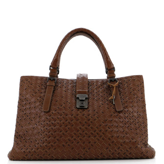 Bottega Veneta Roma Bag Stitched Intrecciato Nappa Medium