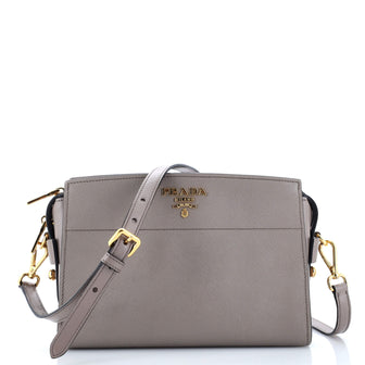 Prada Esplanade Crossbody Bag Saffiano with City Calf Small