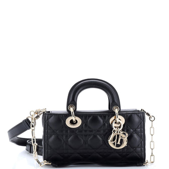 Christian Dior Lady D-Joy Bag Cannage Quilt Lambskin Small