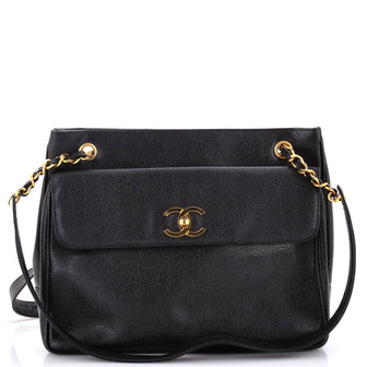 Chanel Vintage Front Pocket Tote Caviar Medium