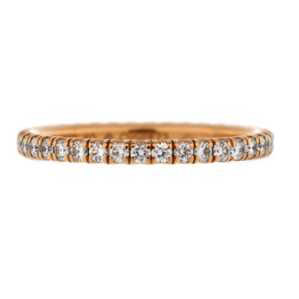Cartier Etincelle de Cartier Eternity Wedding Band Ring 18K Rose Gold and Diamonds 1.5mm