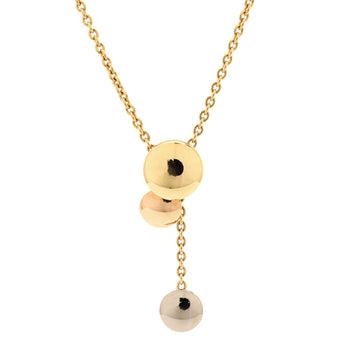 Cartier Sweet Trinity Drop Pendant Necklace 18K Tricolor Gold