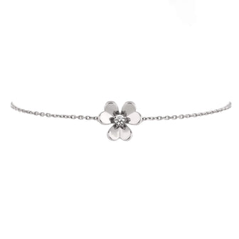 Van Cleef & Arpels Frivole Bracelet 18K White Gold and Diamond Mini