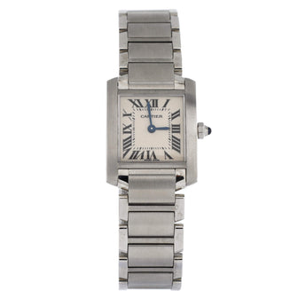 Cartier Tank Francaise Quartz Watch Stainless Steel 20