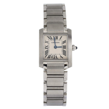Cartier Tank Francaise Quartz Watch Stainless Steel 20