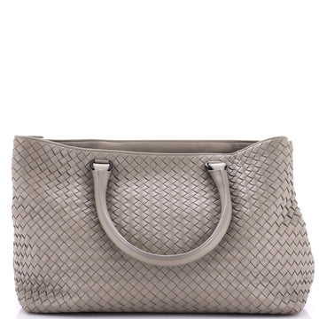 Bottega Veneta Side Snap Tote Leather and Intrecciato Nappa Large
