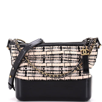 Chanel Gabrielle Hobo Woven Leather with Tweed and Calfskin Medium