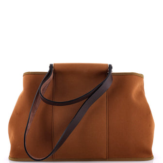 Hermes Cabag Elan Toile and Leather 39