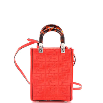 Fendi Sunshine Shopper Tote Zucca Technical Mesh Mini