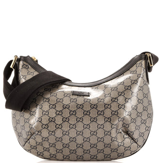 Gucci Saddle Zip Messenger Bag GG Coated Canvas Medium