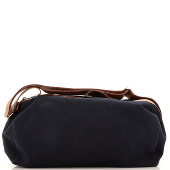 Hermes Odyssee Terre Duffle Bag Canvas with Leather