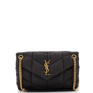 Saint Laurent Loulou Puffer Shoulder Bag Quilted Nylon Small