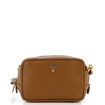 Prada Zip Crossbody Bag Saffiano Leather Small