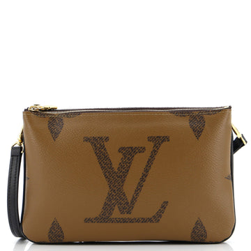 Louis Vuitton Double Zip Pochette Reverse Monogram Giant