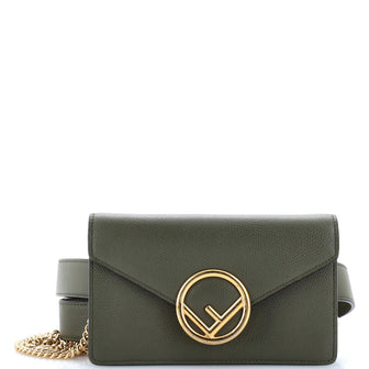 Fendi Logo Convertible Belt Bag Leather