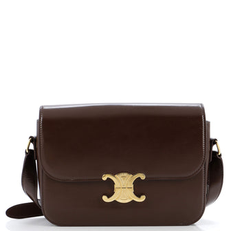 Celine Triomphe Shoulder Bag Smooth Calfskin Large