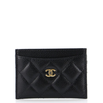 Chanel Classic Card Holder Quilted Caviar