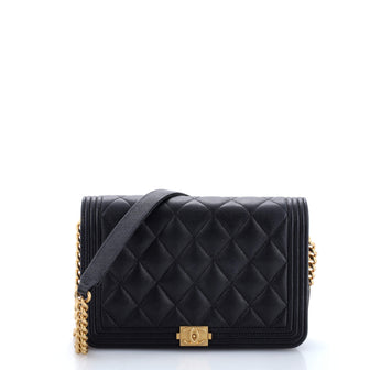 Chanel Boy Flap Bag Quilted Caviar Small