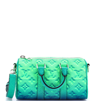 Louis Vuitton Keepall Bandouliere Bag Limited Edition Illusion Monogram Taurillon Leather XS