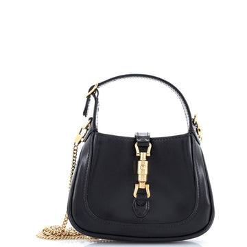 Gucci Jackie 1961 Chain Hobo Leather Mini