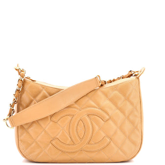 Chanel Timeless CC Chain Shoulder Bag Quilted Caviar Medium