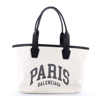 Balenciaga Cities Tote Printed Canvas Small