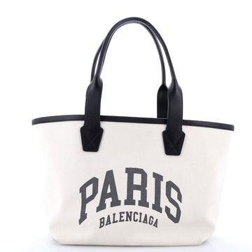 Balenciaga Cities Tote Printed Canvas Small