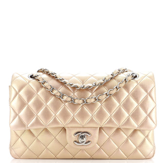 Chanel Classic Double Flap Bag Quilted Iridescent Calfskin Medium