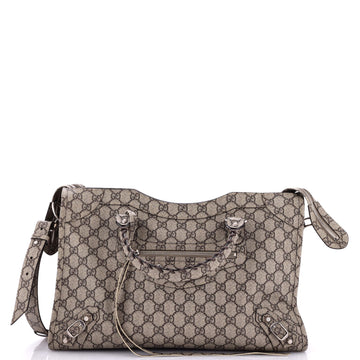 Gucci x Balenciaga The Hacker Project Neo Classic City Bag GG Coated Canvas Medium