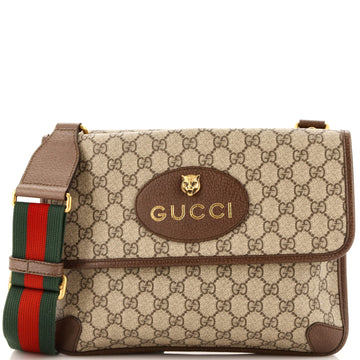 Gucci Neo Vintage Flap Messenger GG Coated Canvas Medium