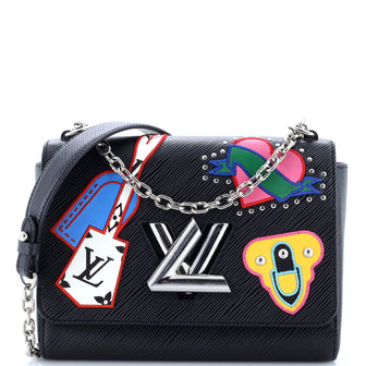 Louis Vuitton Twist Handbag Limited Edition Patches Epi Leather MM