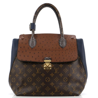 Louis Vuitton Majestueux Tote Monogram Canvas and Exotics MM