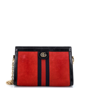 Gucci Ophidia Chain Shoulder Bag Suede Small