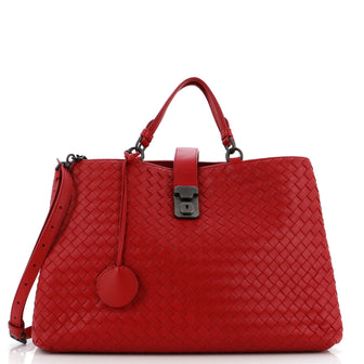 Bottega Veneta Roma Bag Intrecciato Nappa Medium