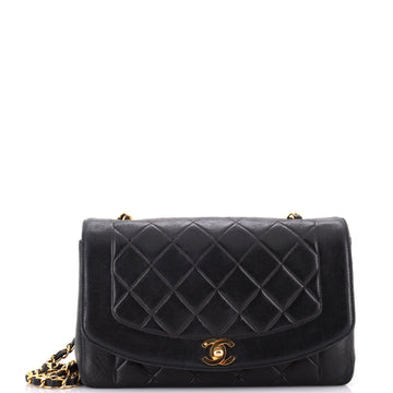 Chanel Vintage Diana Flap Bag Quilted Lambskin Medium