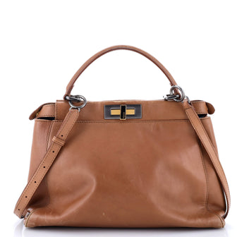 Fendi Peekaboo Bag Soft Leather Regular