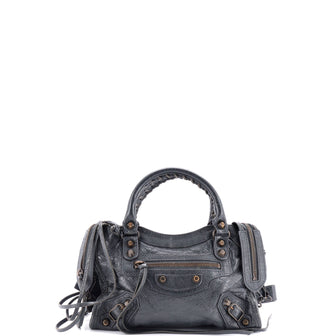 Balenciaga City Classic Studs Bag Leather Mini