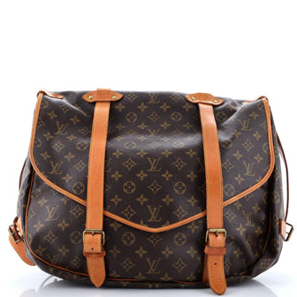 Louis Vuitton Saumur Handbag Monogram Canvas 43