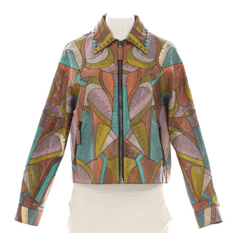 Bottega Veneta Women's Zip Jacket Patchwork Ayers