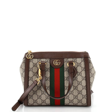 Gucci Ophidia Top Handle Tote GG Coated Canvas Small